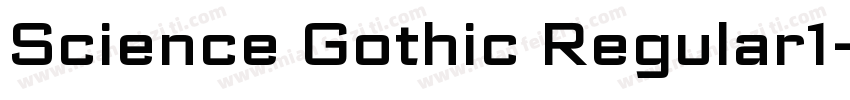 Science Gothic Regular1字体转换